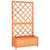 vidaXL Pflanzk&uuml;bel mit Spalier Braun 70x30x135 cm Massivholz Tanne