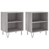 vidaXL Nachttische 2 Stk. Grau Sonoma 40x30x50 cm Holzwerkstoff