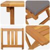 vidaXL Bistrogarnitur mit Kissen 3 pcs &Ouml;l-Natur Massivholz Akazie