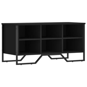 vidaXL Schuhregal Schwarz 90x38x45,5 cm Holzwerkstoff