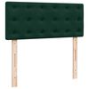 vidaXL Boxspringbett mit Matratze Dunkelgr&uuml;n 120x200 cm Samt