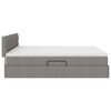 vidaXL Aufbewahrungsbett mit Matratze Taupe 180 x 200 cm Holzwerkstoff