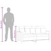 vidaXL 2-Sitzer-Sofa Weinrot 140 cm Stoff