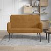 vidaXL Sitzbank Braun 108x79x79 cm Samt