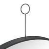 vidaXL H&auml;ngespiegel mit Haken Schwarz 50 cm