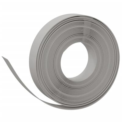 vidaXL Rasenkante Grau 10 m 10 cm Polyethylen