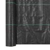 vidaXL Unkrautfolie PP 1x50 m Schwarz