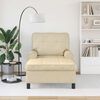 vidaXL Lounge-Liege mit Kissen Creme 91 x 157 x 91 cm Stoff