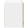 vidaXL H&auml;ngeschrank mit Speicher Sonoma-Eiche und Wei&szlig; 80 x 31 x 40 cm