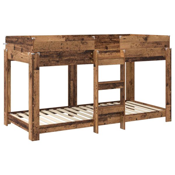 vidaXL Etagenbett f&uuml;r Kinder Altholz 100 x 200 cm Holzwerkstoff