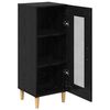 vidaXL Sideboard Schwarz Eichen-Optik 34,5 x 32,5 x 90 cm