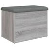 vidaXL Sitzbank mit Stauraum Grau Sonoma 62x42x45 cm Holzwerkstoff
