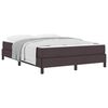 vidaXL Boxspringbett mit Matratze Dunkelbraun 140 x 190 cm Stoff