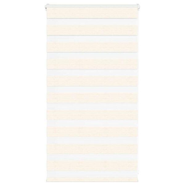 vidaXL Doppelrollo Marmorbeige 85x100 cm Stoffbreite 80,9 cm Polyester