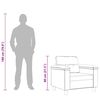 vidaXL Sessel Creme 60 cm Mikrofasergewebe