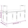 vidaXL Sitzbank Dunkelgrau 110x40x70 cm Stoff
