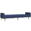 vidaXL Schlafsofa 2-Sitzer Blau Stoff