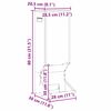 vidaXL Rehf&uuml;tterer Olive Gr&uuml;n 28 x 30 x 80 cm Kaltgewalzter Stahl