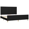 vidaXL Bettgestell ohne Matratze Schwarz 160x200 cm Stoff
