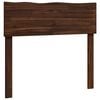 vidaXL Kopfteil mit Live Edge ROSTOCK Dunkelbraun 80 cm