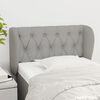 vidaXL Kopfteil mit Ohren Hellgrau 83x23x78/88 cm Stoff