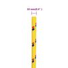 vidaXL Bootsseil Gelb 10 mm 100 m Polypropylen