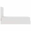 vidaXL Ottoman-Bett mit Matratze Weiß 100x200 cm Kunstleder