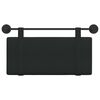 vidaXL H&auml;ngevorderseite Wandmontiert Uni Schwarz 100 x 55 x 5 cm Stoff