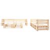 vidaXL 6-tlg. Paletten-Lounge-Set mit Kissen in Grau Holz