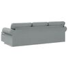 vidaXL Sofa 210cm Hellgrau Metall