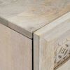 vidaXL Sideboard 2 pcs Wei&szlig; 60 x 33 x 75 cm massives Mangoholz