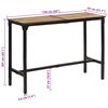 vidaXL 7-tlg. Bar-Set Raues Mangoholz und Metall