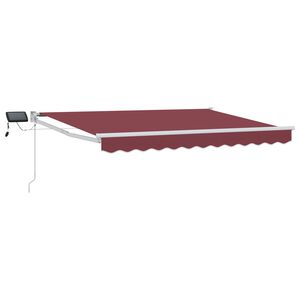 vidaXL Manuelle Gelenkarmmarkise mit LEDs 2,5 x 2 m