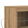vidaXL LED-Sideboard Braun 81 x 37 x 66,5 cm Holzwerkstoff