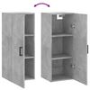 vidaXL Wandschrank Betongrau 34,5x34x90 cm