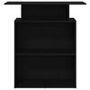 vidaXL Empfangstresen Schwarz 100 x 40 x 104 cm Holzwerkstoff