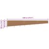 vidaXL 9-teiliges Windschutzgewebe 1200 x 160 cm Taupe