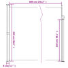 vidaXL Seitenmarkise Ausziehbar Blau 220x600 cm