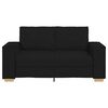 vidaXL 2-Sitzer Sofa Schwarz 160x78x84 cm Stoff