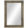 vidaXL Badspiegel Grau 50x2,5x70 cm Massivholz Mango