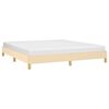 vidaXL Bettgestell ohne Matratze Creme 180x200 cm Stoff