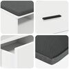 vidaXL Flurbank Wei&szlig; 80 x 38 x 46 cm Spanplatte und Polsterstoff