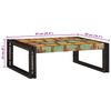 vidaXL Badregal mit Regal Mehrfarbig 65 x 50 x 23 cm Massives Altholz