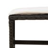 vidaXL 15-tlg. Garten-Essgruppe mit Kissen Schwarz Poly Rattan