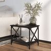 vidaXL Beistelltisch Schwarz 55x38x45 cm Holzwerkstoff