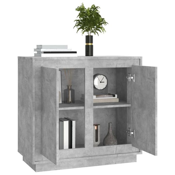 vidaXL Sideboard Betongrau 80x34x75 cm Holzwerkstoff