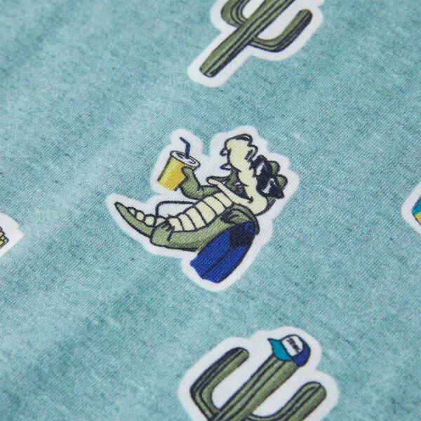 Kinder-T-Shirt Hellgr&uuml;n Melange 128