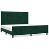 vidaXL Bettgestell ohne Matratze Dunkelgr&uuml;n 160x200 cm Samt