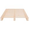 vidaXL Palettenbett 100x200 cm Massivholz Kiefer