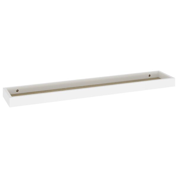 vidaXL Loggia Wandregale 4 Stk. Eichen-Optik und Wei&szlig; 80x15x4 cm MDF